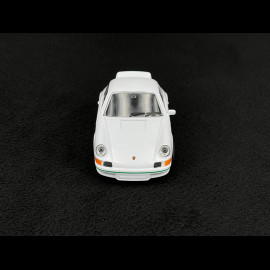 Porsche 911 Carrera RS 2.7 1973 White / Green Stripes Friction Toy 1/38 Welly MAP01091124