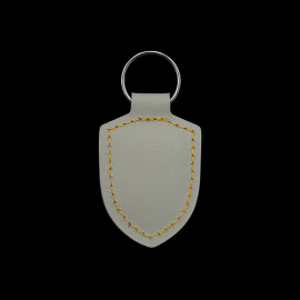 Porsche Keyring Turbonite Crest Chalk Grey / Signal Yellow WAP0500600T0WS