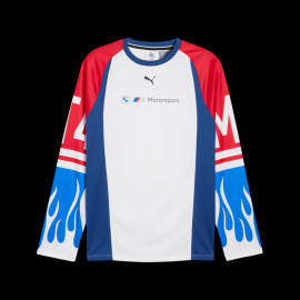 BMW T-shirt Motorsport M4 GT4 Evo Jersey Long sleeves Puma White / Blue / Red 632577-04