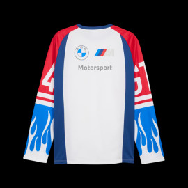 BMW T-shirt Motorsport M4 GT4 Evo Jersey Long sleeves Puma White / Blue / Red 632577-04