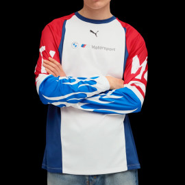 BMW T-shirt Motorsport M4 GT4 Evo Jersey Long sleeves Puma White / Blue / Red 632577-04