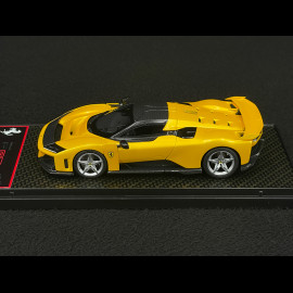 Ferrari F80 2024 Carbon Option Giallo Tristrato / Silberne Felgen 1/43 BBR Models BBRC305B