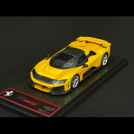 Ferrari F80 2024 Carbon Option Giallo Tristrato / Silver Rims 1/43 BBR Models BBRC305B
