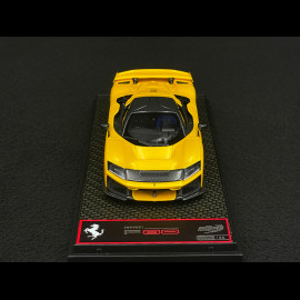 Ferrari F80 2024 Carbon Option Giallo Tristrato / Silver Rims 1/43 BBR Models BBRC305B