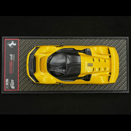 Ferrari F80 2024 Carbon Option Giallo Tristrato / Silberne Felgen 1/43 BBR Models BBRC305B