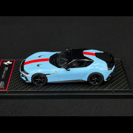 Ferrari 12Cilindri Coupe 2024 Azzurro La Plata / Red Stripe 1/43 BBR Models BBRC299L