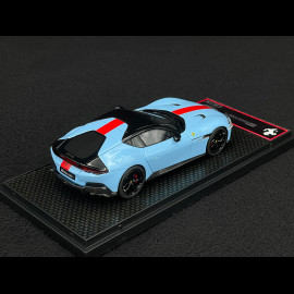 Ferrari 12Cilindri Coupe 2024 Azzurro La Plata / Roter Streifen 1/43 BBR Models BBRC299L