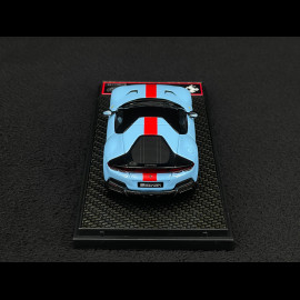 Ferrari 12Cilindri Coupe 2024 Azzurro La Plata / Roter Streifen 1/43 BBR Models BBRC299L