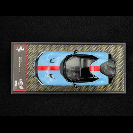 Ferrari 12Cilindri Coupe 2024 Azzurro La Plata / Roter Streifen 1/43 BBR Models BBRC299L