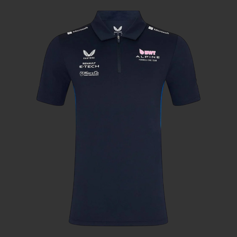 Alpine Poloshirt Günstige F1 Team Marineblau TM10290-020 - Unisex