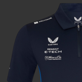 Alpine Polo Shirt Low Price F1 Team Navy Blue TM10290-020 - Unisex