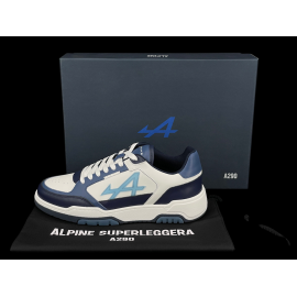Alpine Shoes x Savoir-Faire A290 Superleggera White / Navy Blue - Unisex