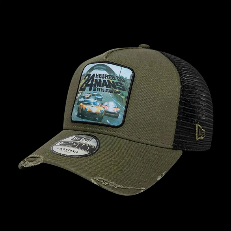 24h Le Mans Cap 1966 Trucker Khakigrün / Schwarz New Era 60957727 - Unisex