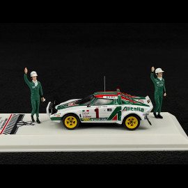 Lancia Stratos HF n° 1 Sieger Rallye Monte Carlo 1977 mit Figuren 1/43 Ixo SPRM001-77