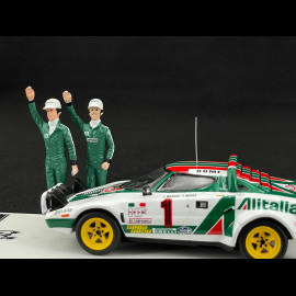 Lancia Stratos HF n° 1 Sieger Rallye Monte Carlo 1977 mit Figuren 1/43 Ixo SPRM001-77