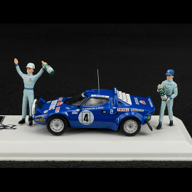 Lancia Stratos HF n° 4 Sieger Rallye Monte Carlo 1979 mit Figuren 1/43 Ixo SPRM001-79