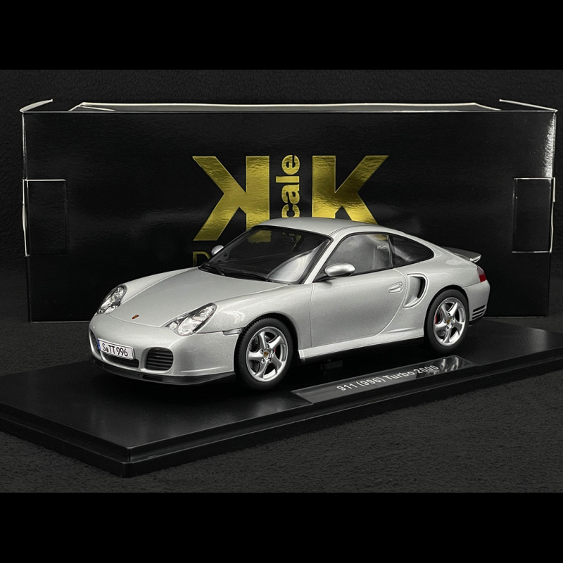 Porsche 911 Turbo Type 996 2000 Silver 1/18 KK Scale KKDC181471