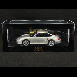 Porsche 911 Turbo Type 996 2000 Silver 1/18 KK Scale KKDC181471