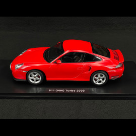 Porsche 911 Turbo Type 996 2000 Red 1/18 KK Scale KKDC181474