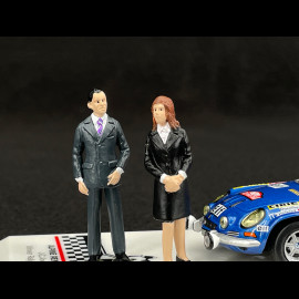 Alpine A110 1800 S n° 18 Sieger Rallye Monte Carlo 1973 mit Figuren 1/43 Ixo SPRM001-73