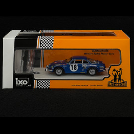 Alpine A110 1800 S n° 18 Sieger Rallye Monte Carlo 1973 mit Figuren 1/43 Ixo SPRM001-73