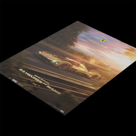 Ferrari Poster 499P n° 83 Sieger 24h Le Mans 2025 50 x 70 cm PROD01005334