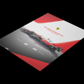 Ferrari Poster SF-26 n° 16 Leclerc / n° 44 Hamilton 2026 F1 50 x 70 cm PROD01005431