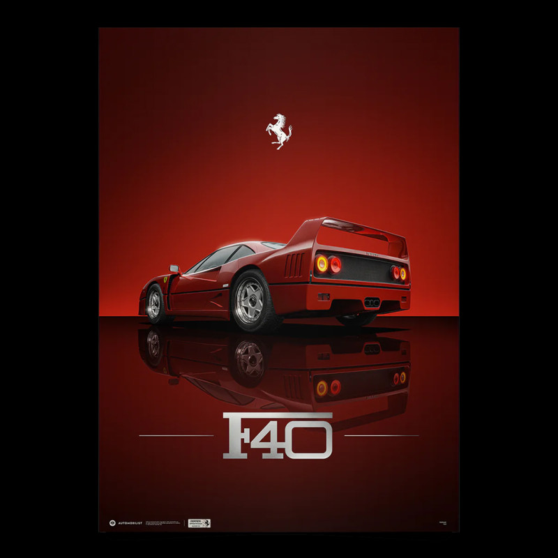 Ferrari Poster F40 Icon of an Era 50 x 70 cm PROD01005395