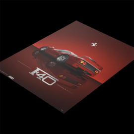 Ferrari Poster F40 Icon of an Era 50 x 70 cm PROD01005395