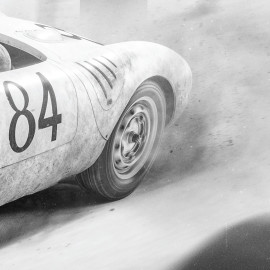 Porsche Poster 550 A Spyder 1500 n° 84 Winner Targa Florio 1956 50 x 70 cm PROD01005280