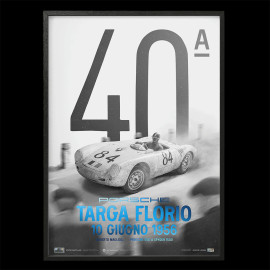 Porsche Poster 550 A Spyder 1500 n° 84 Sieger Targa Florio 1956 50 x 70 cm PROD01005280