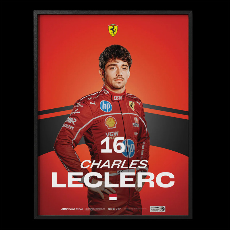 Ferrari Poster F1 Team Charles Leclerc n° 16 30 x 40 cm PROD01005316
