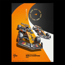 McLaren Poster F1 Team 2025 Constructors' Championship Winner F1 Norris / Piastri 50 x 70 cm PROD01005321