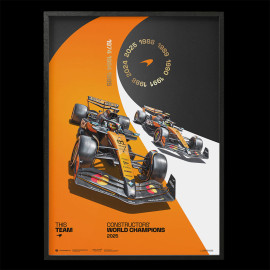 McLaren Poster F1 Team Sieger Konstrukteurswertung 2025 F1 Norris / Piastri 50 x 70 cm PROD01005321
