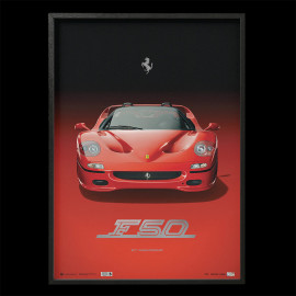 Ferrari Poster F50 1995 Rosso Corsa 30. Jubiläum 50 x 70 cm PROD01005189