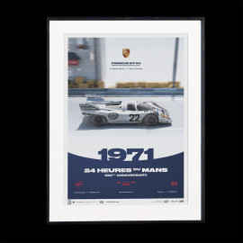 Porsche Poster 917 KH n° 22 Sieger 24h Le Mans 1971 100-jähriges Jubiläum 50 x 70 cm PROD01004343