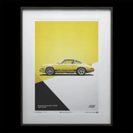 Porsche Poster 911 Carrera RS 2.7 1973 Gelb 50 x 70 cm PROD01000116