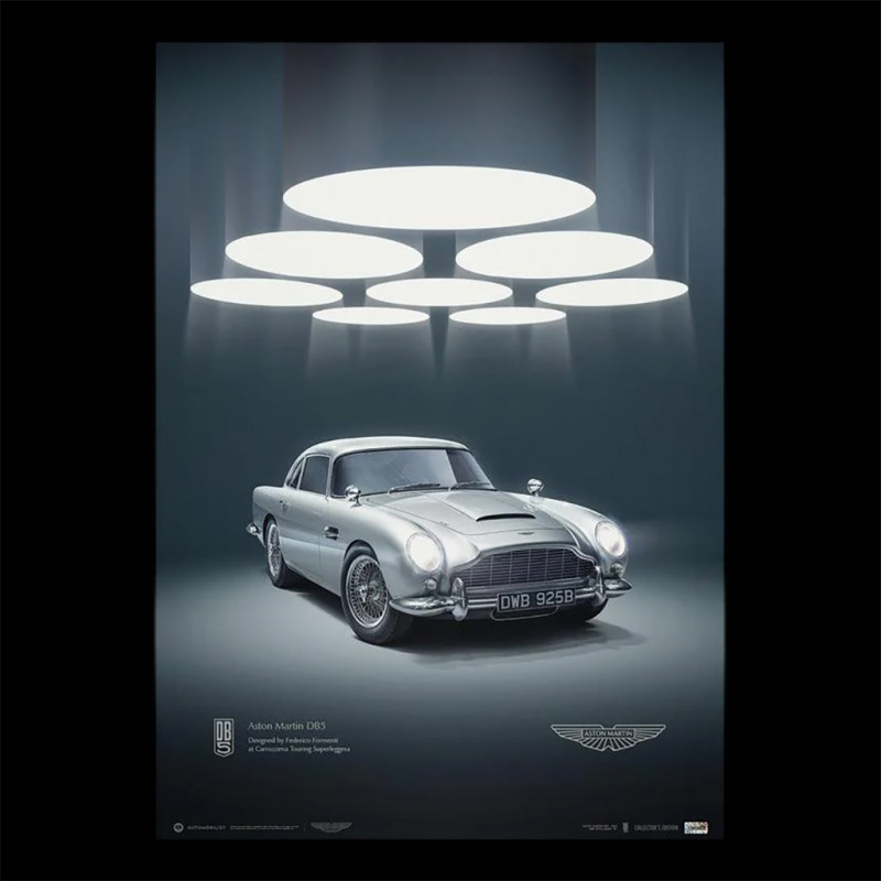 Aston Martin Poster DB5 1964 Silver Birch 50 x 70 cm PROD01004912