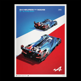 Alpine Poster A424 24h Le Mans 2024 50 x 70 cm PROD01004961