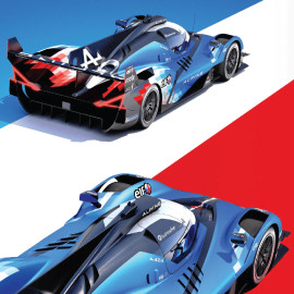 Alpine Poster A424 24h Le Mans 2024 50 x 70 cm PROD01004961