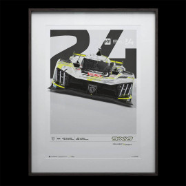 Peugeot Poster 9X8 n° 93 24h Le Mans 2024 50 x 70 cm PROD01004964