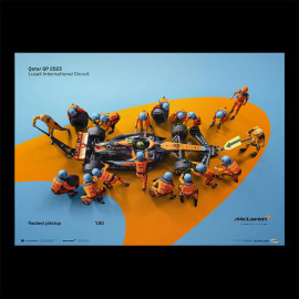 McLaren Poster F1 Team World Record Pit Stop F1 2023 Lando Norris n° 4 70 x 50 cm PROD01004857