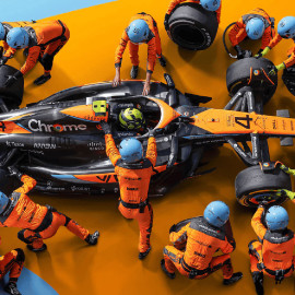 McLaren Poster F1 Team Weltrekord Boxenstopp F1 2023 Lando Norris n° 4 70 x 50 cm PROD01004857