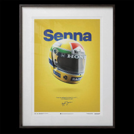 McLaren Poster MP4/4 Ayrton Senna Helmet San Marino GP 1988 F1 50 x 70 cm PROD01000093