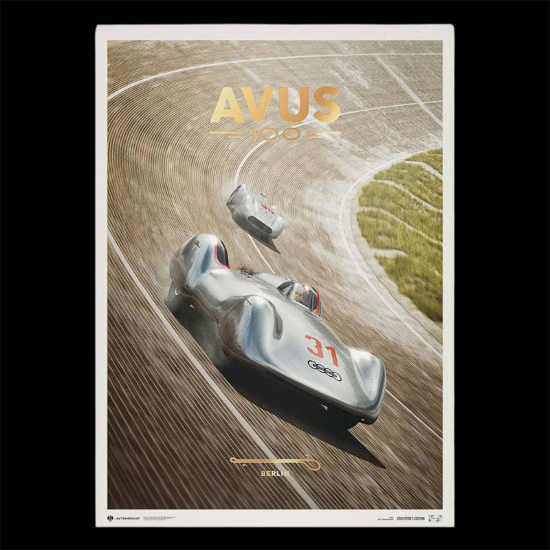 Avus Poster 100. Jubiläum 24. September 2021 50 x 70 cm PROD01002882