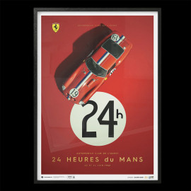 Ferrari Poster 250 GTO n° 19 24h Le Mans 1962 50 x 70 cm PROD01000792