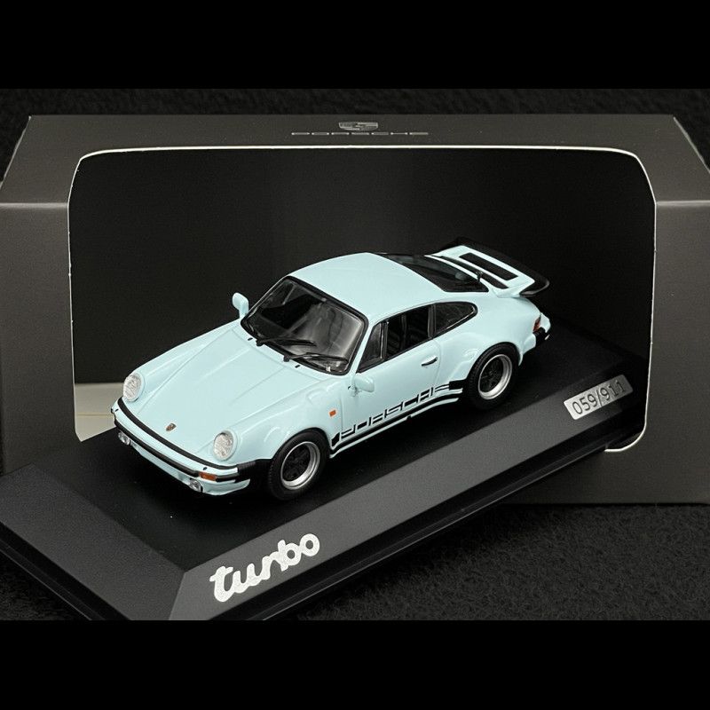 Porsche 911 Turbo Type 930 1974 50th Anniversary Polar Blue 1/43 Minichamps WAP0202220S930