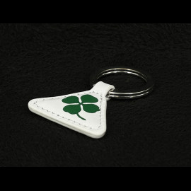 Alfa Romeo Keyring Clover Leather White / Green
