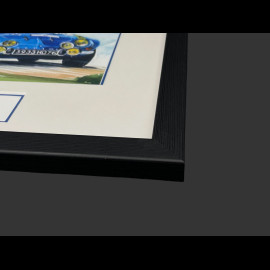 Alpine Frame A110 n° 5 Rally Black Wooden Frame with Sketch 25 x 30 cm - Uli Ehret