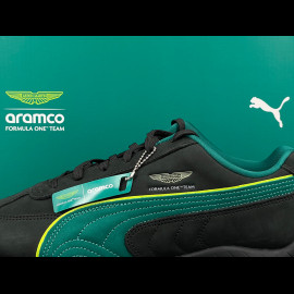 Aston Martin Shoes F1 Team Speedcat Puma Sport Sneaker Black / Green Lux 309137-03 - Unisex